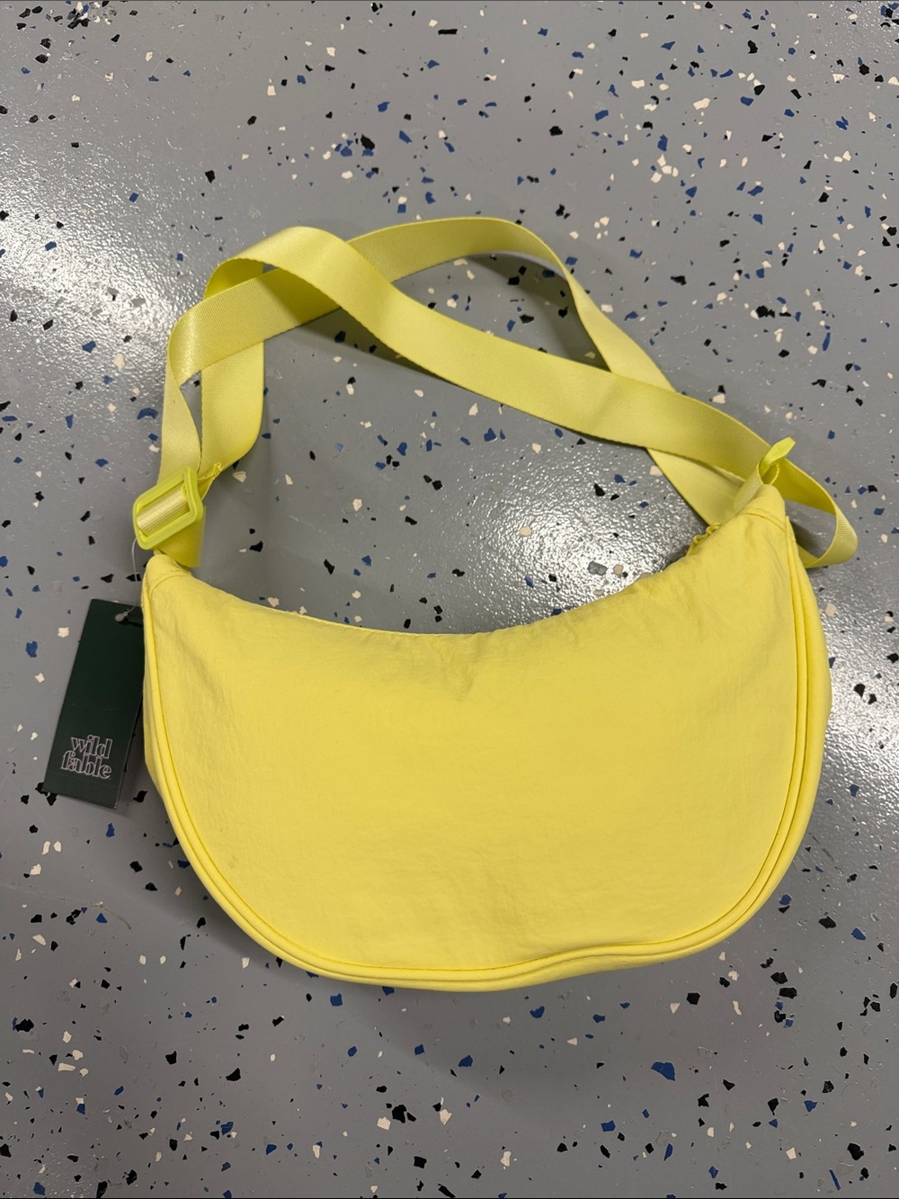 wild fable Yellow Crescent Crossbody Bag